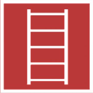 Знак пожарной безопасности "Пожарная лестница"